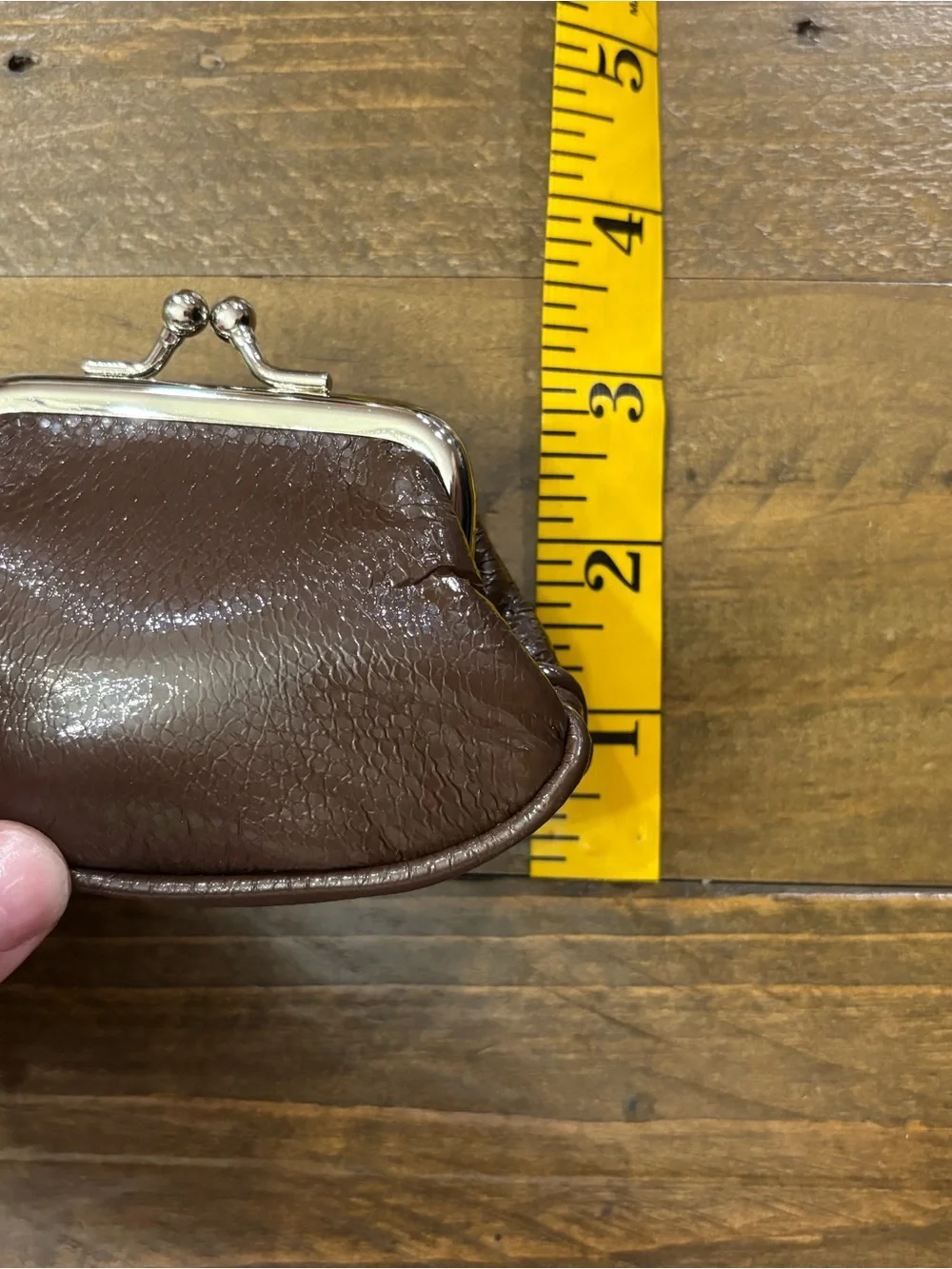 Liz Claiborne Frame Coin Purse with Keyring Charm